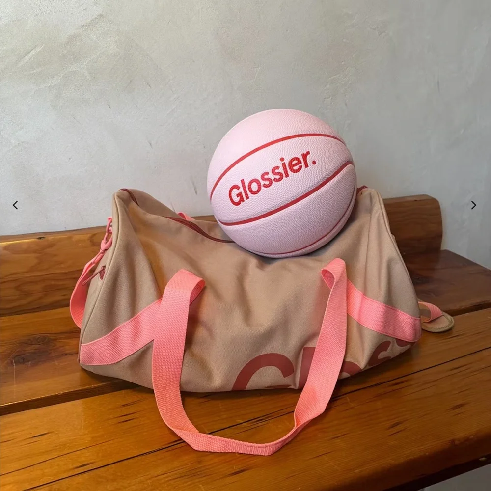 Glossier Pink and Red Basketball Set - Picture 3 of 5